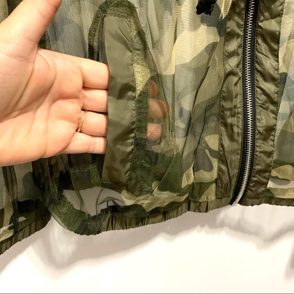 NWT Camo Print Mesh Hoodie - Picture 9 of 15